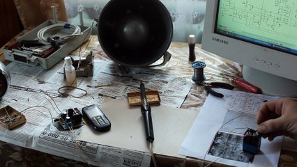 Громкая "РЯБИНА" Тест 1. Работа усилителя от внешнего источника звука.