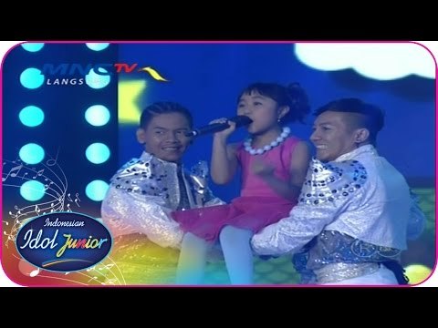CYRA - PERGI KE BULAN (Cherrybelle) - Spektakuler Show 4 - Indonesian Idol Junior