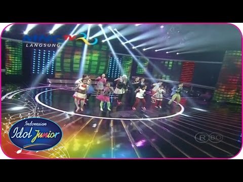 ALL JUNIORS - HELLO DANGDUT (Rita Sugiarto) - Spektakuler Show 3 - Indonesian Idol Junior