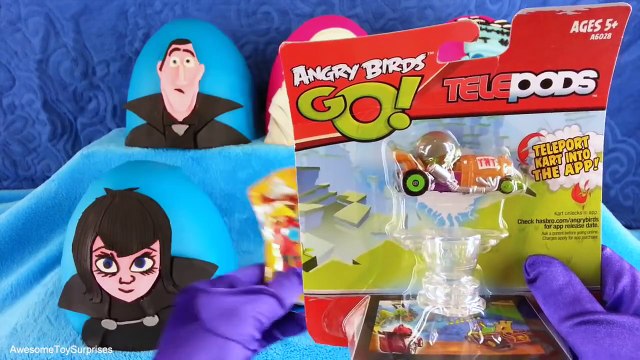 Hotel Transylvania 2 Playdoh Surprise Eggs Dracula Mavis & Dennis from 2015 Movie Trailer