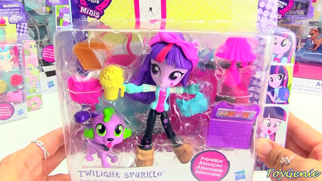 My Little Pony Slumber Party Playsets with Equestria Girls Minis Dolls