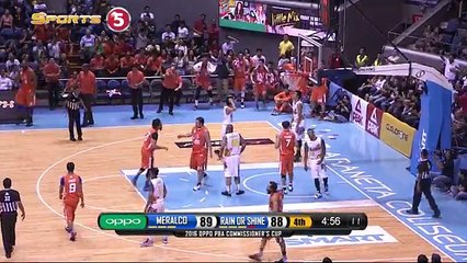 MERALCO VS RAIN OR SHINE - Q4   Commissioners Cup 2016