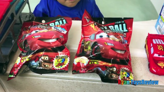 Disney Cars Toys Bath Balls Japanese Surprise Toys McQueen Mater Thomas Trains Ryan ToysRe