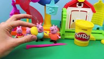 Peppa Pig Play-Doh Farm ✯ Peppa Pig Family Nickelodeon Julius Jr Amusement Park DisneyCarToys