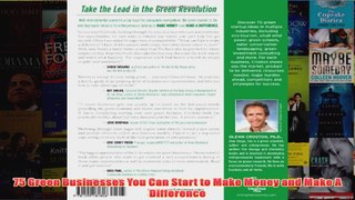 Download PDF  75 Green Businesses You Can Start to Make Money and Make A Difference FULL FREE