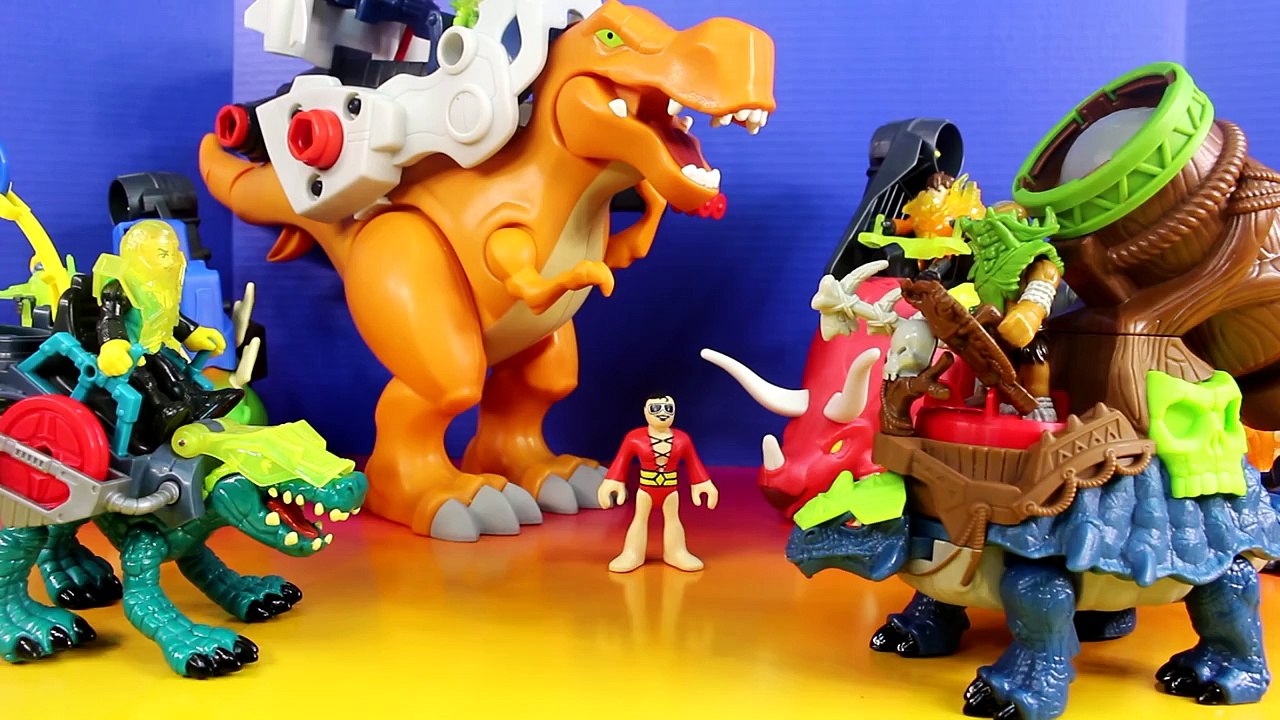 Imaginext Dino Dinosaur Wars 2 With Tyrannosaurus Rex T-Rex Stegosaurus Triceratops Sahari