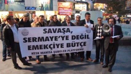 Manisa'da Bordro Yakma Eylemi