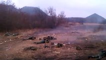 Ополченцы ДНР на стрельбах / Pro-Russians Donetsk rebels firing practice