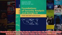 Download PDF  Foundations of Security Analysis and Design III FOSAD 20042005 Tutorial Lectures FULL FREE