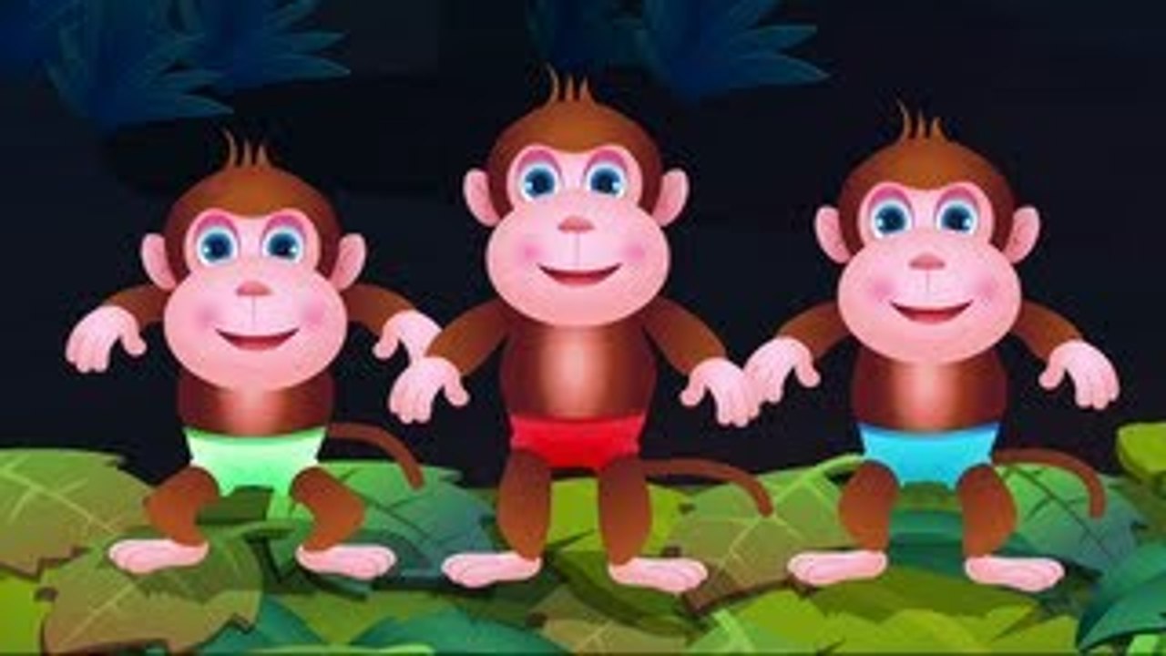Five Little Monkeys Jumping On The Bed - Part 1 - The Naughty Monkeys - ChuChu TV Kids Songs