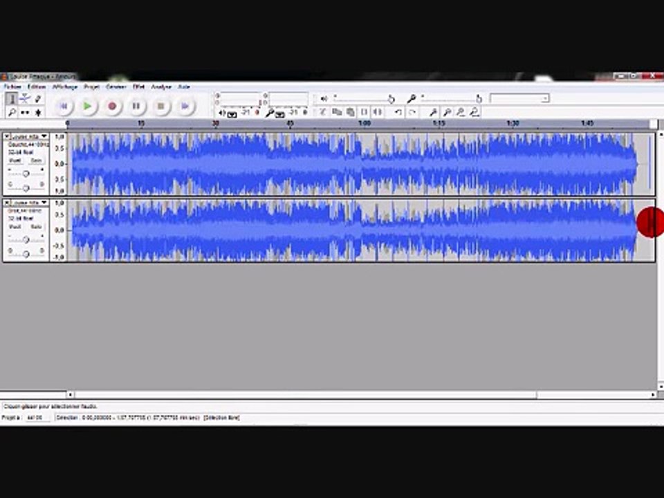 Supprimer les paroles dune musique avec Audacity (français)