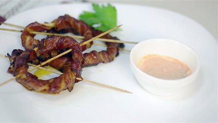 Оригинальный рецепт аппетитных колец из бекона с луком