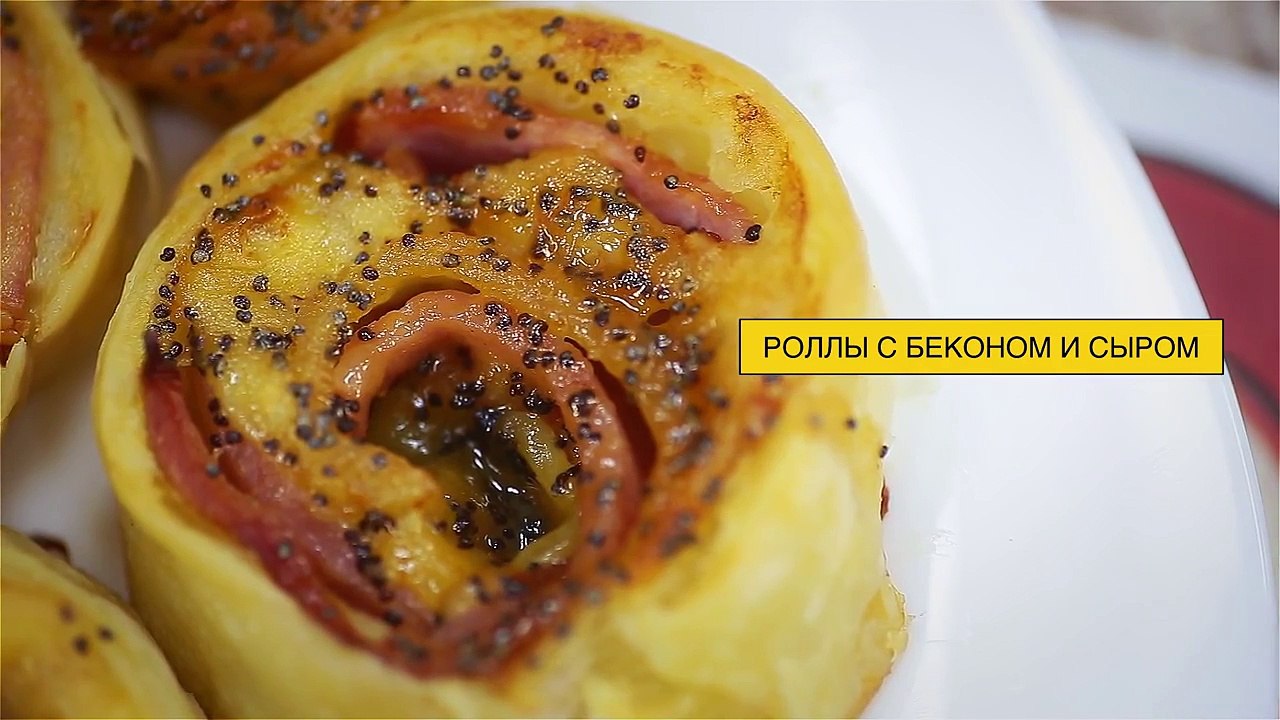 Рецепт роллы с ветчиной и сыром для завтрака