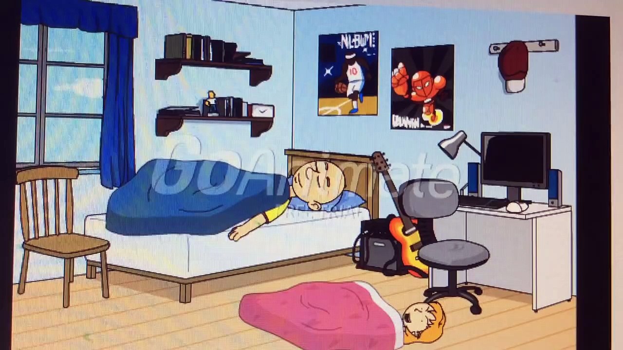 Rosie scares Caillou and gets grounded