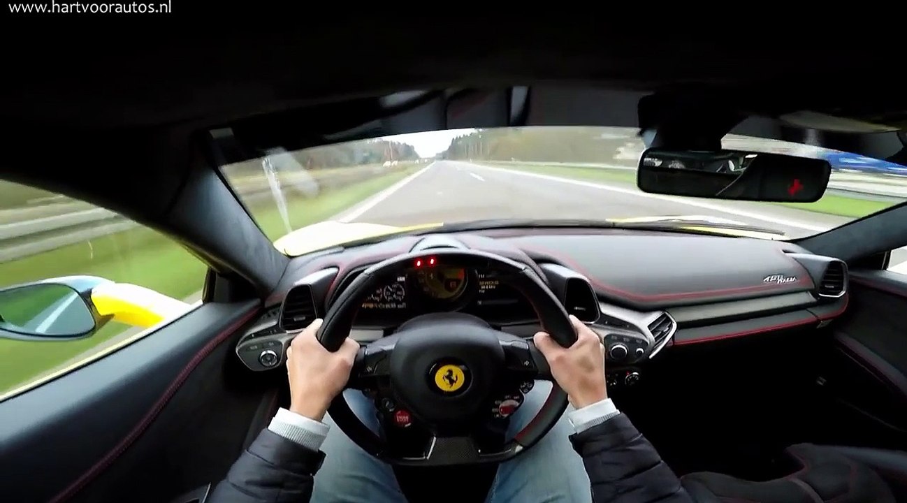 300km/h avec sa Ferrari 458 Italia sur une autoroute allemande