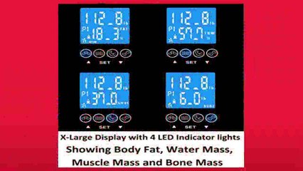 Best buy  GoWISE USA Body Fat Scale with FDA approved Measures Weight Body Fat Water  Bone Mass