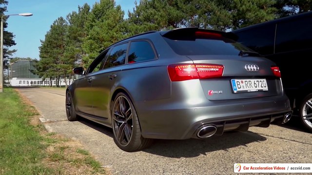 Audi RS6 C7 Acceleration 0-100 / 0-200 km/h LOUD Sound