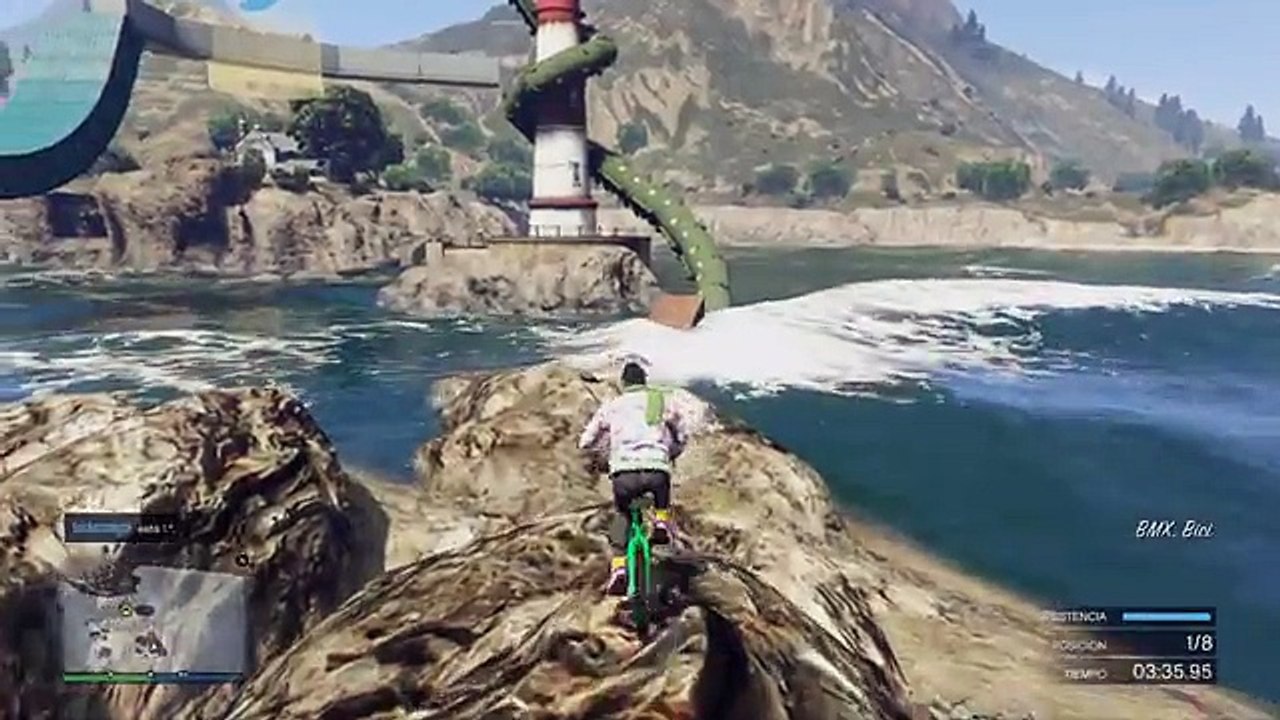 GTA V ONLINE - OH DIOS!! UN MONSTRUO MARINO!! - CARRERA GTA V ONLINE