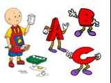 CAILLOU - abecedario - alfabeto en español para niños - cancion del abc