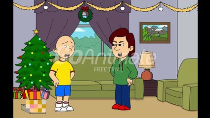 Caillou gets punished on christmas day