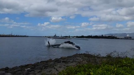 Helicopter Crash Pearl Harbor 21816 1015 am ORIGINAL Eyewitness