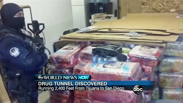 Major Drug Tunnel Found On U.S. Mexico Border in California