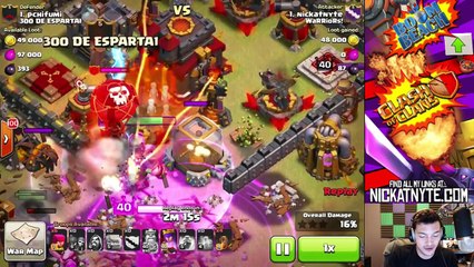 Clash of Clans  LIVE War Attacks! Quake Spells Win WARS!