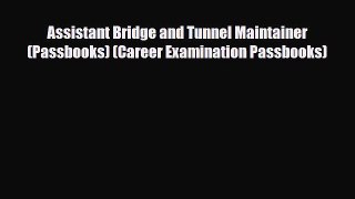 Download Assistant Bridge and Tunnel Maintainer(Passbooks) (Career Examination Passbooks) Ebook
