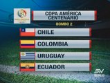 Los rivales de Ecuador en la Copa América Centenario