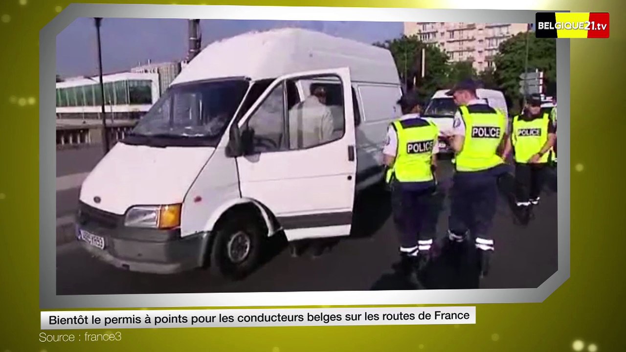 Bientôt le permis à points pour les conducteurs belges sur les routes de France
