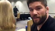 Josh Thomson Hitting On Bellator Girls Backstage
