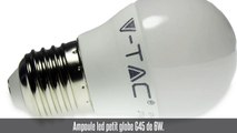 Ampoule led E27, G45, 6W, 180°, 470 lm, blanc chaud