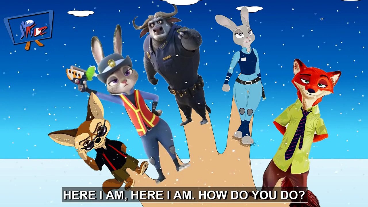 ZOOTOPIA FINGER FAMILY