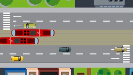 Circulation sur le chantier des travaux de la plateforme du tramway