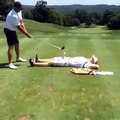 Golfer Tees Off Of Friend's Groin