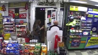 Fearless have-a-go hero destroys armed robber