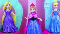 Play Doh Magiclip with Disney Castle Dress Up Princess Anna Cinderella Rapunzel Dresses