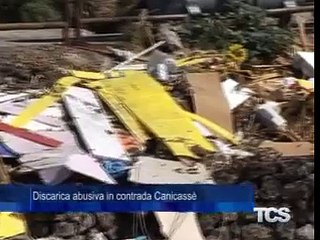 Discarica abusiva in contrada Canicasse
