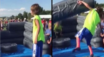 This Kid Isn’t Cut Out For Obstacle Courses