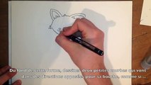 Comment dessiner un chat - Facile étape par étape