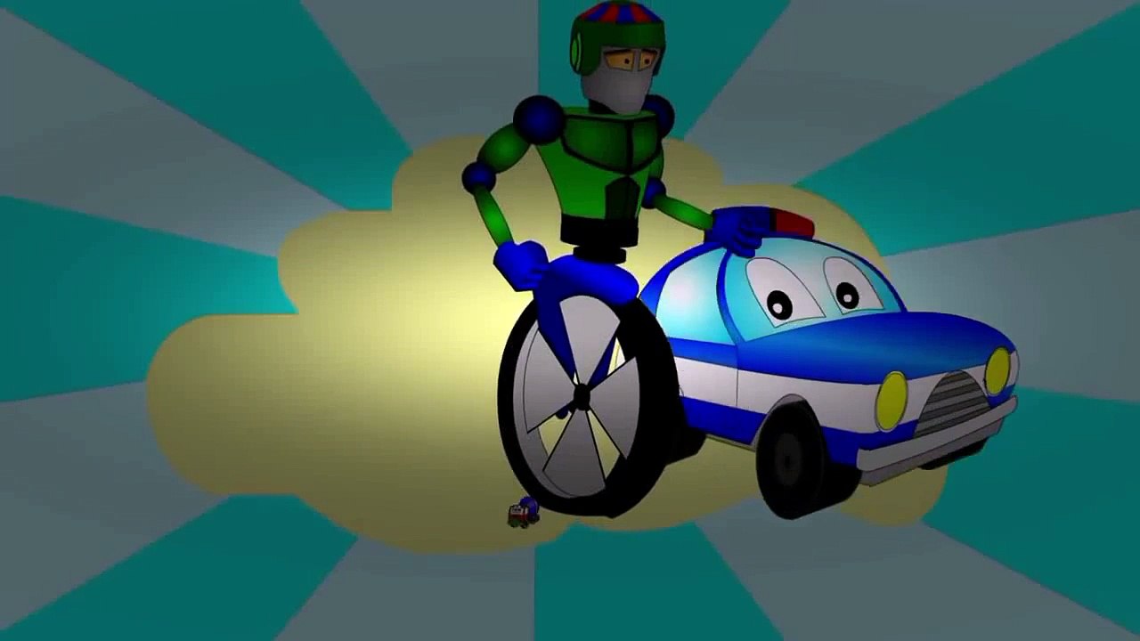 Fire Truck cartoon - monster truck - fire trucks for children - Ambulance Fire Police cart