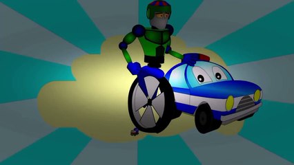 Fire Truck cartoon - monster truck - fire trucks for children - Ambulance Fire Police cart