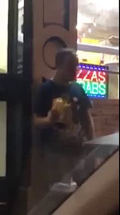 Drunk Guy Eats Sandwich Through Styrofoam Box - Video - KillSomeTime.com