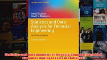 Download PDF  Statistics and Data Analysis for Financial Engineering with R examples Springer Texts in FULL FREE