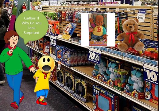 Caillou Destroys Toys R Us And Gets Grounded PowerPoint AngryBirdman03