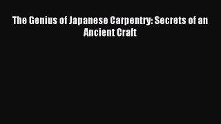 Download The Genius of Japanese Carpentry: Secrets of an Ancient Craft PDF Free