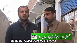 Tehsil Naib Nazim  Eng Hanif Khan Talks with swatpost.
