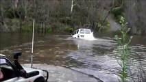 The most spectacular river crossing by car. 4x4 off road