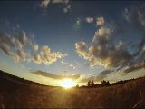 3 Consecutive Sunsets Over an Oregon Wheat Field (taken with a GoPro Hero3 Camera on Time Lapse)