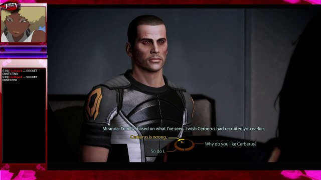 Mass Effect 2 Steamy Miranda x Shepard Kiss